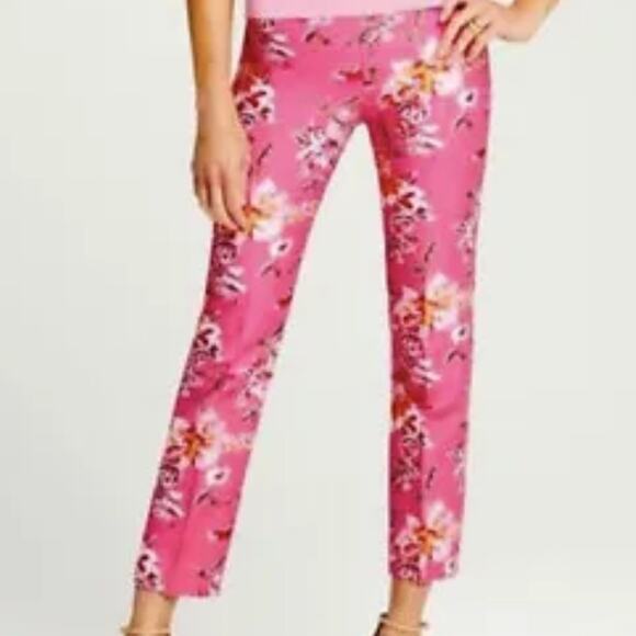 J. Crew Stretch City Fit Chino Cafe Capris Cropped Pants Pink Size 8 - Picture 1 of 6